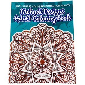 Mehndi Designs Adult Coloring Book - New